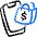 Mobile Shopping Bag Icon from Freehand Duotone Set