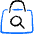 Shopping Bag Purse Search Icon from Freehand Duotone Set