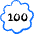 Gaming 100 Bubble icon - Free transparent PNG, SVG. No sign up needed.