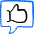 Like Chat Icon from Freehand Duotone Set