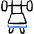 Fitness Weighlifting Bench Icon from Freehand Duotone Set