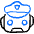 Ai Robot Police Icon from Freehand Duotone Set | Free Download as SVG Vector and Transparent PNG | Streamline icons