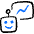 Ai Robot Statistic Icon from Freehand Duotone Set