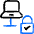 Technology Contact Access Lock Icon from Freehand Duotone Set