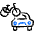 Bicycle Car Icon from Freehand Duotone Set