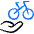 Bicycle Shared Icon from Freehand Duotone Set