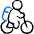 Bicycle Travel Icon from Freehand Duotone Set