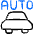 E Transport Automatic Navigation Car Icon from Freehand Duotone Set