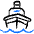 Sea Transport Boat Icon from Freehand Duotone Set