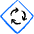 Road Sign Roundabout Icon from Freehand Duotone Set