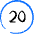 Road Sign Speed Limit 20 Icon from Freehand Duotone Set | Free Download as SVG Vector and Transparent PNG | Streamline icons