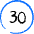 Road Sign Speed Limit 30 Icon from Freehand Duotone Set | Free Download as SVG Vector and Transparent PNG | Streamline icons