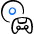 Video Game Disk Controller Icon from Freehand Duotone Set