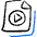 Video File Play Circle Icon from Freehand Duotone Set