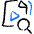 Video File Search Icon from Freehand Duotone Set