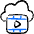 Video Player Cloud Icon from Freehand Duotone Set