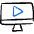 Video Player Monitor Icon from Freehand Duotone Set | Free Download as SVG Vector and Transparent PNG | Streamline icons