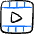 Video Player Movie 2 Icon from Freehand Duotone Set