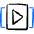 Video Player Playlist Icon from Freehand Duotone Set