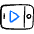 Video Player Smartphone Horizontal Icon from Freehand Duotone Set