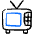 Vintage Tv 4 Icon from Freehand Duotone Set