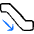 Escalator Descend icon - Free transparent PNG, SVG. No sign up needed.