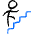 Stairs Person Ascend icon - Free transparent PNG, SVG. No sign up needed.