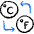 Temperature Celsius Fahrenheit Convert Icon from Freehand Duotone Set