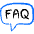 Crm Call Center Management Faq Bubble Icon from Freehand Duotone Set