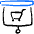 Presentation Projector Screen Cart Icon from Freehand Duotone Set