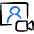 Video Meeting Camera Browser Icon from Freehand Duotone Set