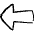 Arrow Thick Left Icon from Freehand Set