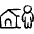 Project Home Owner Icon from Freehand Set