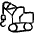 Heavy Equipment Hook Truck Icon from Freehand Set | Free Download as SVG Vector and Transparent PNG | Streamline icons