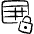 Business Workflow Data Table Lock Icon from Freehand Set