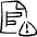 Data File Bars Warning Icon from Freehand Set