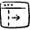 App Window Move Right Icon from Freehand Set