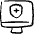 Apps Monitor Shield Icon from Freehand Set