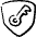 Security Shield Key Icon from Freehand Set