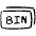 Coding File Bin Tag Icon from Freehand Set