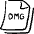 File Code Dmg Icon from Freehand Set