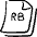 File Code Rb Icon from Freehand Set