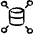 Database Hierarchy Icon from Freehand Set