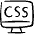 Programming Language Monitor Css icon - Free transparent PNG, SVG. No sign up needed.