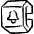 Smart Watch Square Bell Alternate Icon from Freehand Set