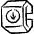 Smart Watch Square Download Alternate Icon from Freehand Set