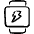 Smart Watch Square Flash Icon from Freehand Set