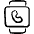 Smart Watch Square Missed Call Icon from Freehand Set