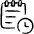 Notes Clock Icon from Freehand Set