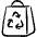 Recycling Bag 1 Icon from Freehand Set | Free Download as SVG Vector and Transparent PNG | Streamline icons